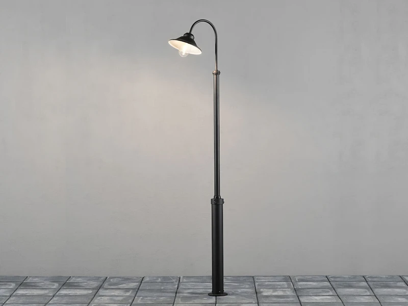 MeineWunschleuchte Große LED Mastleuchte Aus Aluminium Schwarz, Höhe 240cm 3 MeineWunschleuchte Große LED Mastleuchte Aus Aluminium Schwarz, Höhe 240cm