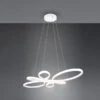 Trio Leuchten Große LED Pendelleuchte FLY Geschwungen, Weiß Breite 83cm -Bestes Beleuchtungs Geschäft grosse led pendelleuchte fly geschwungen weiss bre
