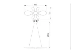 Trio Leuchten Große LED Pendelleuchte FLY Geschwungen, Weiß Breite 83cm -Bestes Beleuchtungs Geschäft grosse led pendelleuchte fly geschwungen weiss bre 6