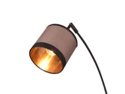 MeineWunschleuchte Große LED Stehleuchte 3-flammig Mit Stoffschirmen In Taupe/Gold, Höhe 185cm -Bestes Beleuchtungs Geschäft grosse led stehleuchte 3 flammig mit stoffschirmen 3