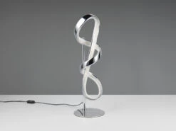 Reality Leuchten Große LED Tischleuchte PADUA Dimmbar Per Schurschalter, Chrom Kristall, 47cm -Bestes Beleuchtungs Geschäft grosse led tischleuchte padua dimmbar per schursch 4