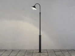 Konstsmide Große Mastleuchte VEGA Aus Aluminium Schwarz, Höhe 240cm