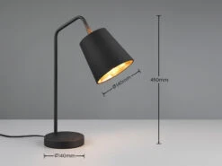 MeineWunschleuchte Große Tischleuchte Spot Schwenkbar, Metall & Stoffschirm Schwarz/Gold, Höhe 45cm 24 MeineWunschleuchte Große Tischleuchte Spot Schwenkbar, Metall & Stoffschirm Schwarz/Gold, Höhe 45cm -Bestes Beleuchtungs Geschäft grosse tischleuchte spot schwenkbar metall stoffsc 10