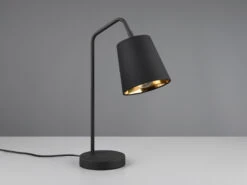 MeineWunschleuchte Große Tischleuchte Spot Schwenkbar, Metall & Stoffschirm Schwarz/Gold, Höhe 45cm 18 MeineWunschleuchte Große Tischleuchte Spot Schwenkbar, Metall & Stoffschirm Schwarz/Gold, Höhe 45cm -Bestes Beleuchtungs Geschäft grosse tischleuchte spot schwenkbar metall stoffsc 4