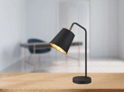 MeineWunschleuchte Große Tischleuchte Spot Schwenkbar, Metall & Stoffschirm Schwarz/Gold, Höhe 45cm 20 MeineWunschleuchte Große Tischleuchte Spot Schwenkbar, Metall & Stoffschirm Schwarz/Gold, Höhe 45cm -Bestes Beleuchtungs Geschäft grosse tischleuchte spot schwenkbar metall stoffsc 6