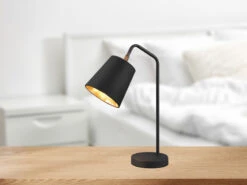 MeineWunschleuchte Große Tischleuchte Spot Schwenkbar, Metall & Stoffschirm Schwarz/Gold, Höhe 45cm 21 MeineWunschleuchte Große Tischleuchte Spot Schwenkbar, Metall & Stoffschirm Schwarz/Gold, Höhe 45cm -Bestes Beleuchtungs Geschäft grosse tischleuchte spot schwenkbar metall stoffsc 7