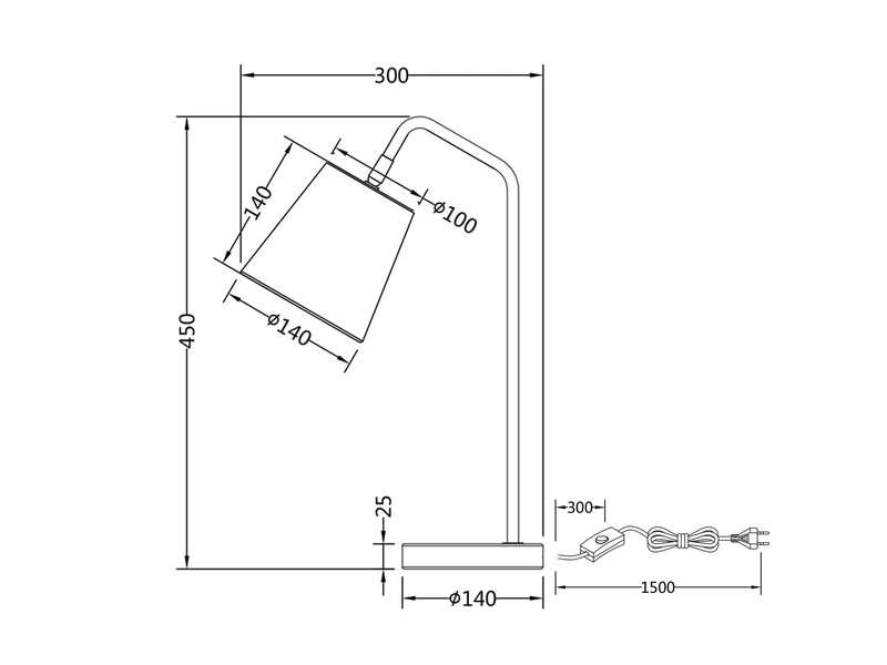MeineWunschleuchte Große Tischleuchte Spot Schwenkbar, Metall & Stoffschirm Schwarz/Gold, Höhe 45cm 12 MeineWunschleuchte Große Tischleuchte Spot Schwenkbar, Metall & Stoffschirm Schwarz/Gold, Höhe 45cm – Bild 10