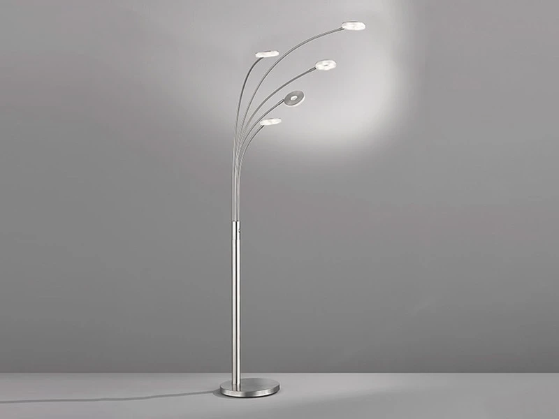 Fischer & Honsel Große XXL LED Bogenlampe DENT Dimmbar Design Silber - Höhe 225cm 5 Fischer & Honsel Große XXL LED Bogenlampe DENT Dimmbar Design Silber - Höhe 225cm – Bild 3