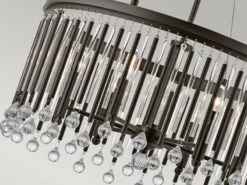 KICHLER Großer Kronleuchter PIPER 6-flammig Mit Filigranem Kristall Glas Braun, Ø 61,6cm -Bestes Beleuchtungs Geschäft grosser kronleuchter piper 6 flammig mit filigrane 11