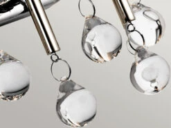 KICHLER Großer Kronleuchter PIPER 6-flammig Mit Filigranem Kristall Glas Chrom, Ø 61,6cm -Bestes Beleuchtungs Geschäft grosser kronleuchter piper 6 flammig mit filigrane 23