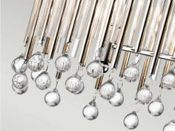 KICHLER Großer Kronleuchter PIPER 6-flammig Mit Filigranem Kristallglas Chrom 92cm Breit -Bestes Beleuchtungs Geschäft grosser kronleuchter piper 6 flammig mit filigrane 31