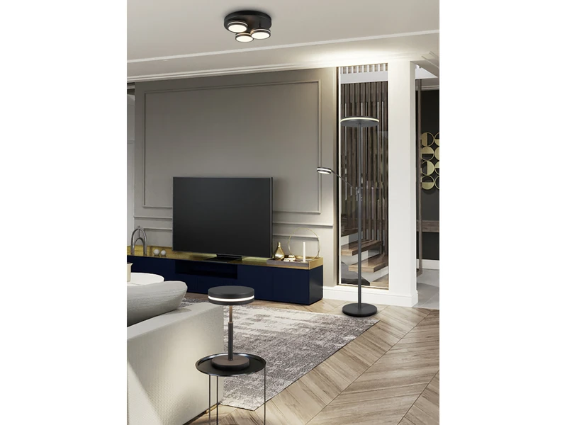 Trio Leuchten Großer LED Deckenfluter FRANKLIN Mit Lesearm, Höhe 181cm, Anthrazit 14 Trio Leuchten Großer LED Deckenfluter FRANKLIN Mit Lesearm, Höhe 181cm, Anthrazit – Bild 12