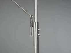 Trio Leuchten Großer LED Deckenfluter FRANKLIN Mit Lesearm, Höhe 181cm, Silber -Bestes Beleuchtungs Geschäft grosser led deckenfluter franklin mit lesearm hoeh 19