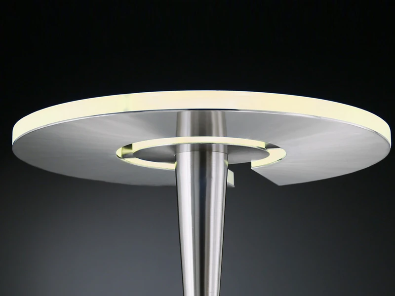 Trio Leuchten Großer LED Deckenfluter QUEBEC Schwenkbar Mit Lesearm, Höhe 180cm, Silber Matt 7 Trio Leuchten Großer LED Deckenfluter QUEBEC Schwenkbar Mit Lesearm, Höhe 180cm, Silber Matt – Bild 5