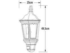 Konstsmide Grüne Wandleuchte Halbschale Mit Bewegungsmelder, FIRENZE Aluminium -Bestes Beleuchtungs Geschäft gruene wandleuchte halbschale mit bewegungsmelder 1 2