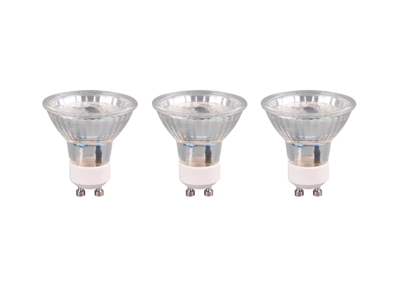 Trio Leuchten GU10 LED Stiftsockel 3er SET - 3 Watt, 250 Lumen, Warmweiß - Nicht Dimmbar 3 Trio Leuchten GU10 LED Stiftsockel 3er SET - 3 Watt, 250 Lumen, Warmweiß - Nicht Dimmbar