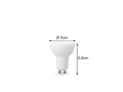 Perel GU10 LED WIFI, 4,9 Watt 350 Lumen, 2700-6500 Kelvin, RGB, Ø5cm Per App Steuerbar -Bestes Beleuchtungs Geschäft gu10 led wifi 49 watt 350 lumen 2700 6500 kelvin r 3