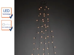Konstsmide Hängende LED Christbaum Lichterkette 150 Bernsteinfarbene LED´s - "Baummantel" -Bestes Beleuchtungs Geschäft haengende led christbaum lichterkette 150 bernstei 2