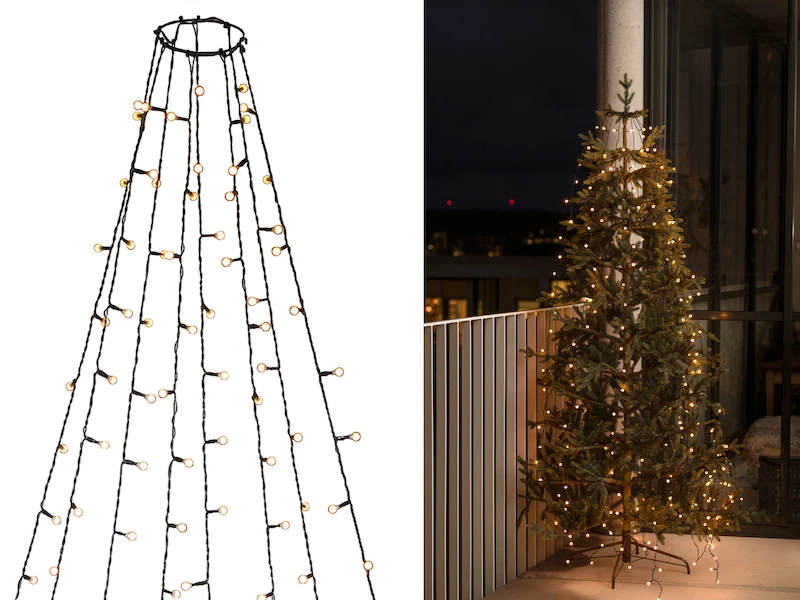 Konstsmide Hängende LED Christbaum Lichterkette 240 Bernsteinfarbene LED´s - "Baummantel" 3 Konstsmide Hängende LED Christbaum Lichterkette 240 Bernsteinfarbene LED´s - "Baummantel"