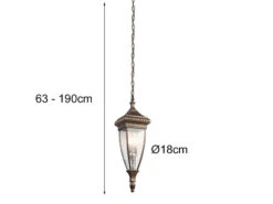 KICHLER Historische Außen Hängeleuchte VENETIAN RAIN, Bronze Ø18cm 14 KICHLER Historische Außen Hängeleuchte VENETIAN RAIN, Bronze Ø18cm -Bestes Beleuchtungs Geschäft historische aussen haengeleuchte venetian rain bro 5