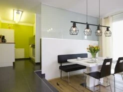 MeineWunschleuchte Industrial Balken Pendelleuchte NARDA Gitter Schwarz, 4 -flammig -Bestes Beleuchtungs Geschäft industrial balken pendelleuchte narda gitter schwa 9