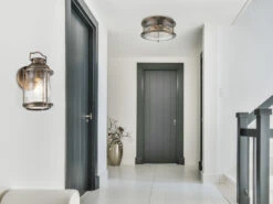 KICHLER Industrial Deckenleuchte ASHLAND BAY Für Innen & Außen, Bronze Ø30,5cm -Bestes Beleuchtungs Geschäft industrial deckenleuchte ashland bay fuer innen au 16