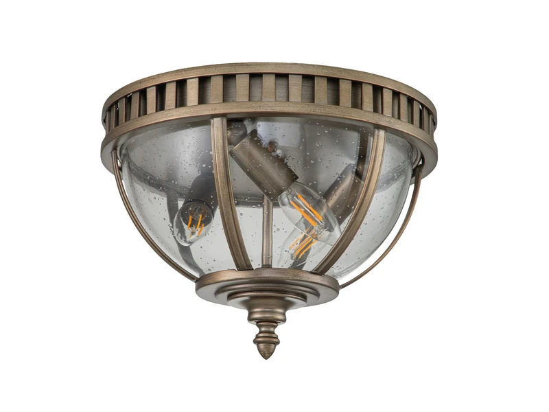 KICHLER Jugendstil Deckenleuchte HALLERON Für Innen & Außen, Bronze Ø30,5cm 11 KICHLER Jugendstil Deckenleuchte HALLERON Für Innen & Außen, Bronze Ø30,5cm – Bild 9