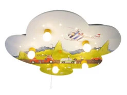 Niermann Kinder Deckenleuchte Mit Tollen Autos Amazon Echo Kompatibel, LED-Schlummerlicht -Bestes Beleuchtungs Geschäft kinder deckenleuchte mit tollen autos amazon echo 1 2