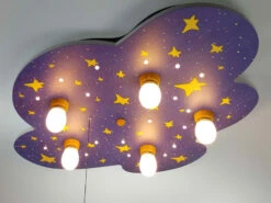 Niermann Kinder Deckenleuchte Nachthimmel Mit Sternen Zugschalter Für LED-Schlummerlicht -Bestes Beleuchtungs Geschäft kinder deckenleuchte nachthimmel mit sternen zugsc 3