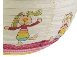 Niermann Kinder Papierlampe RABBIT Motiv Lampenschirm Ø40cm Pendelleuchte Mit Aufhängung -Bestes Beleuchtungs Geschäft kinder papierlampe rabbit motiv lampenschirm 40cm 1 2