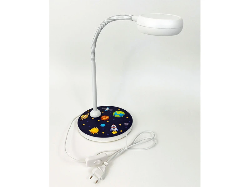 Niermann Kinder Schreibtischlampe WELTALL Mit Flexarm Zum Lesen, Höhe 43cm 4 Niermann Kinder Schreibtischlampe WELTALL Mit Flexarm Zum Lesen, Höhe 43cm – Bild 2