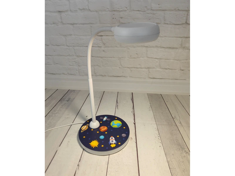 Niermann Kinder Schreibtischlampe WELTALL Mit Flexarm Zum Lesen, Höhe 43cm 5 Niermann Kinder Schreibtischlampe WELTALL Mit Flexarm Zum Lesen, Höhe 43cm – Bild 3