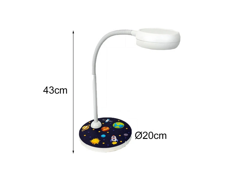 Niermann Kinder Schreibtischlampe WELTALL Mit Flexarm Zum Lesen, Höhe 43cm 7 Niermann Kinder Schreibtischlampe WELTALL Mit Flexarm Zum Lesen, Höhe 43cm – Bild 5