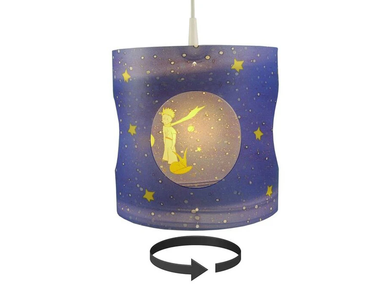 Niermann Kinderzimmer Deckenleuchte Lampenschirm Drehend Motiv Kleiner Prinz 4 Niermann Kinderzimmer Deckenleuchte Lampenschirm Drehend Motiv Kleiner Prinz – Bild 2