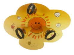 Niermann Kinderzimmer Deckenstrahler Dreiflammig Mit Schwenkbaren Spots, Strahler SUNNY
