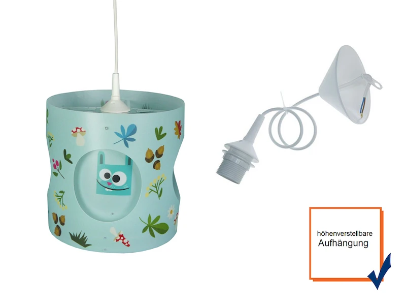 Niermann Kinderzimmer Dreh-Pendelleuchte Lampenschirm Drehend Motiv Zanimo 5 Niermann Kinderzimmer Dreh-Pendelleuchte Lampenschirm Drehend Motiv Zanimo – Bild 3