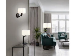 Trio Leuchten Klassische Stehleuchte CASSIO Schwarz Mit Stoffschirm In Weiß - Höhe 158cm -Bestes Beleuchtungs Geschäft klassische stehleuchte cassio schwarz mit stoffsch 7