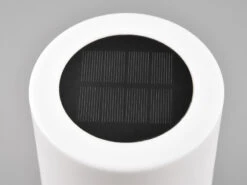 Reality Leuchten Kleine Akku Tischleuchte SILVA Weiß, Solar & USB Aufladbar,Höhe 20cm -Bestes Beleuchtungs Geschäft kleine akku tischleuchte silva weiss solar usb auf 4