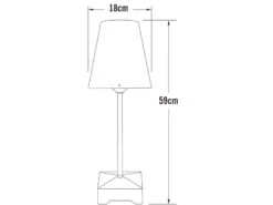 Konstsmide Kleine Außenstehleuchte / Bodenleuchte LUCCA Aus Aluminium, Höhe 59cm, Weiß -Bestes Beleuchtungs Geschäft kleine aussenstehleuchte bodenleuchte lucca aus al 3