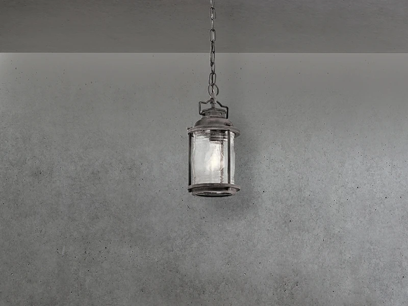 KICHLER Kleine Industrial Pendelleuchte ASHLAND BAY Für Innen & Außen, Anthrazit Ø15cm 5 KICHLER Kleine Industrial Pendelleuchte ASHLAND BAY Für Innen & Außen, Anthrazit Ø15cm – Bild 3