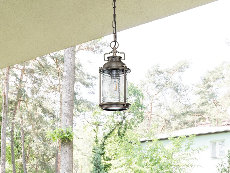 KICHLER Kleine Industrial Pendelleuchte ASHLAND BAY Für Innen & Außen, Bronze Ø15cm 7 KICHLER Kleine Industrial Pendelleuchte ASHLAND BAY Für Innen & Außen, Bronze Ø15cm – Bild 5