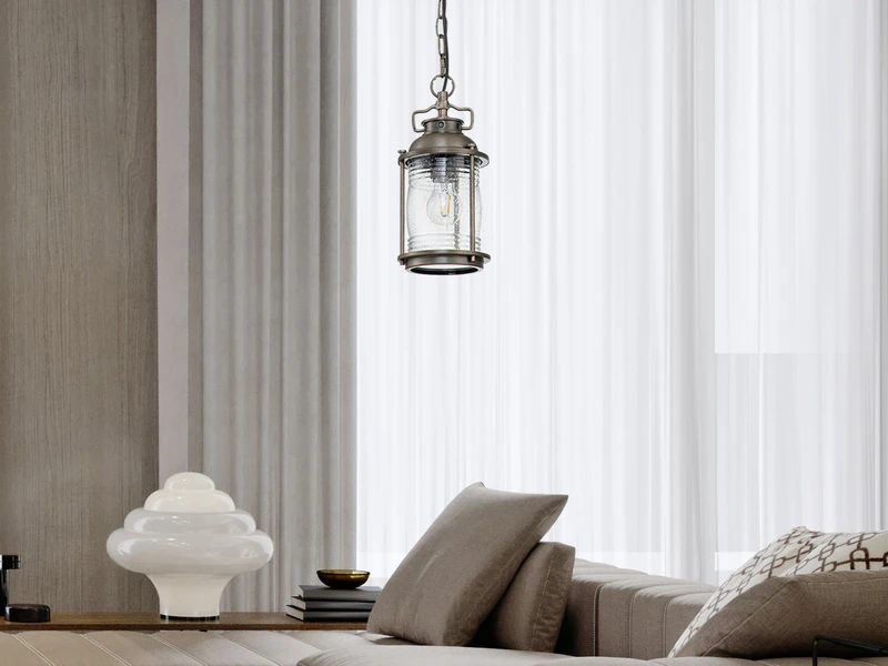 KICHLER Kleine Industrial Pendelleuchte ASHLAND BAY Für Innen & Außen, Bronze Ø15cm 9 KICHLER Kleine Industrial Pendelleuchte ASHLAND BAY Für Innen & Außen, Bronze Ø15cm – Bild 7