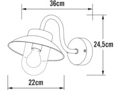 MeineWunschleuchte Kleine LED Außenwandleuchte Aus Aluminium Weiß, Höhe 24cm -Bestes Beleuchtungs Geschäft kleine led aussenwandleuchte aus aluminium weiss h 2