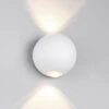 Trio Leuchten Kleine LED Außenwandleuchte AVISIO Up And Down, Kugel In Weiß Ø 10cm -Bestes Beleuchtungs Geschäft kleine led aussenwandleuchte avisio up and down ku