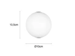 Trio Leuchten Kleine LED Außenwandleuchte AVISIO Up And Down, Kugel In Weiß Ø 10cm -Bestes Beleuchtungs Geschäft kleine led aussenwandleuchte avisio up and down ku 3