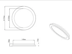 Reality Leuchten Kleine LED Deckenleuchte CAMILLUS Flache Badezimmerlampe Dimmbar Ø17cm Weiß IP44 -Bestes Beleuchtungs Geschäft kleine led deckenleuchte camillus flache badezimme 4
