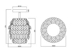 MeineWunschleuchte Kleine LED Deckenleuchte Mit Kristall Behang Aus Acryl, Ø20cm -Bestes Beleuchtungs Geschäft kleine led deckenleuchte mit kristall behang aus a 3