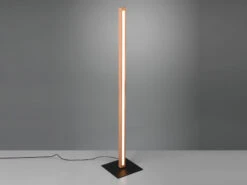 Trio Leuchten Kleine LED Stehlampe BELLARI Aus Holz Mit Touch Dimmer, Höhe 115cm -Bestes Beleuchtungs Geschäft kleine led stehlampe bellari aus holz mit touch di 2