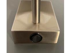 MeineWunschleuchte Kleine LED Wandleuchte Silber Mit Schalter & Stoffschirm Beige Rund -Bestes Beleuchtungs Geschäft kleine led wandleuchte silber mit schalter stoffsc 4