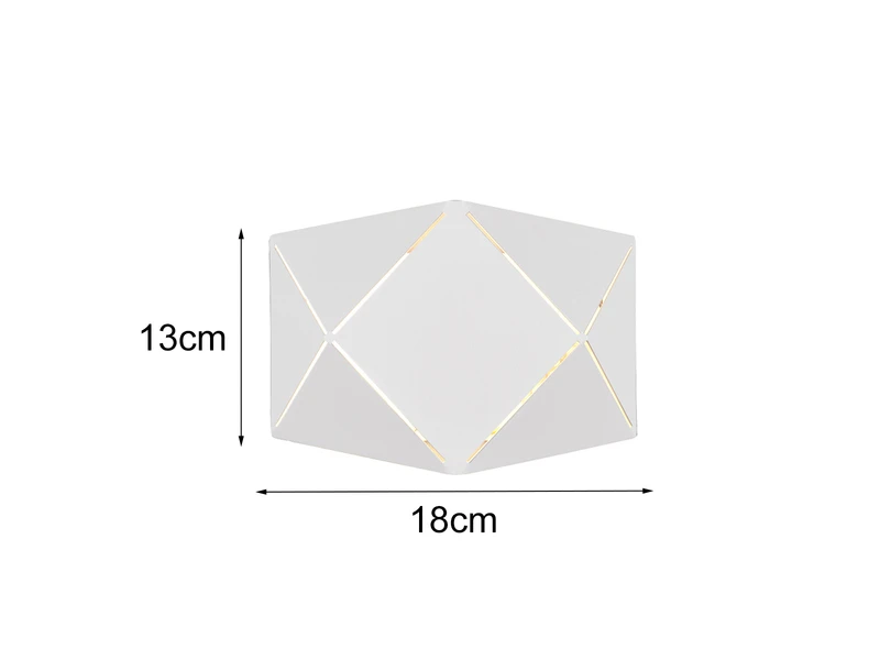 Trio Leuchten Kleine LED Wandleuchte ZANDOR Mit Lasercut Muster In Weiß, 18cm Breit 5 Trio Leuchten Kleine LED Wandleuchte ZANDOR Mit Lasercut Muster In Weiß, 18cm Breit – Bild 3